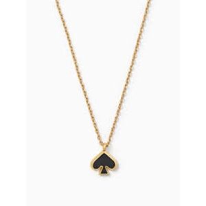 Kate Spade “Everyday Spade” necklace in black